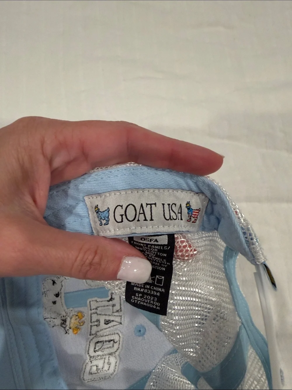 GOAT USA Light Blue Kids Mesh-Back Hat